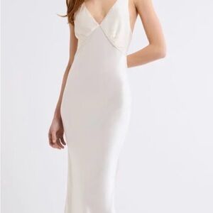 Rumored Lilac Satin Dress